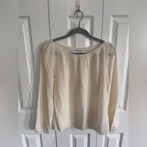 LK Bennett Silk Top Cream Size 12